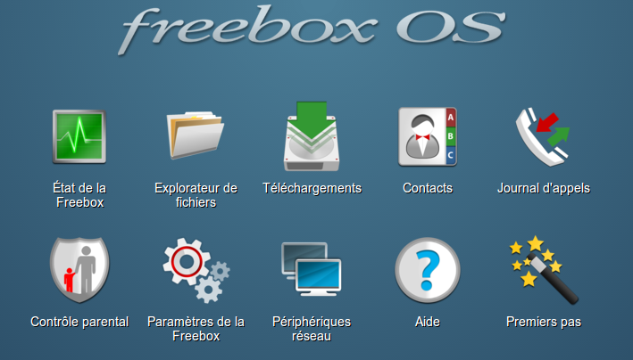 "Bureau" de Freebox OS